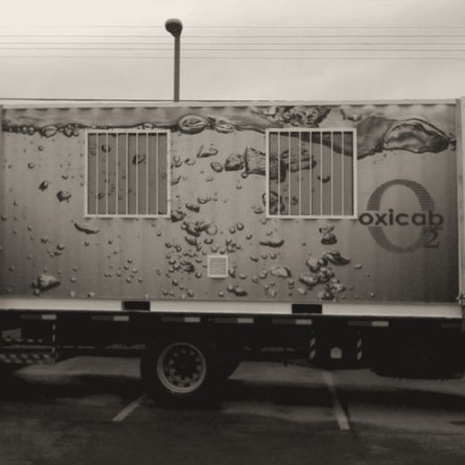 A diver recompression chamber installed in a containerized unit
